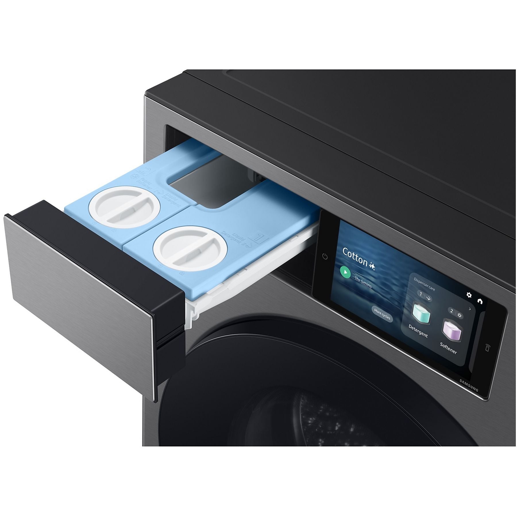 SAMSUNG WF90F09C4SU3 Bespoke 9000-serie - Lave-linge frontal - 9 kg - 1400 rpm - 72 dB - Dosage automatique – Image 3