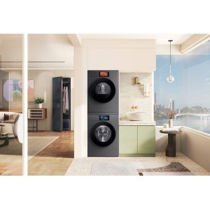 SAMSUNG WF90F09C4SU3 Bespoke 9000-serie - Lave-linge frontal - 9 kg - 1400 rpm - 72 dB - Dosage automatique