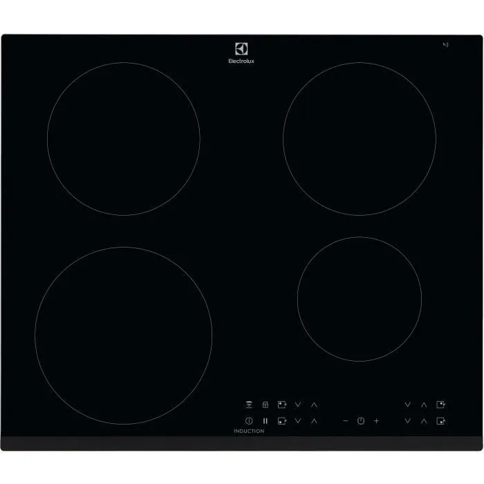 Plaque de cuisson à induction - ELECTROLUX - 4 foyers - 59 x 52 cm - LIR60430