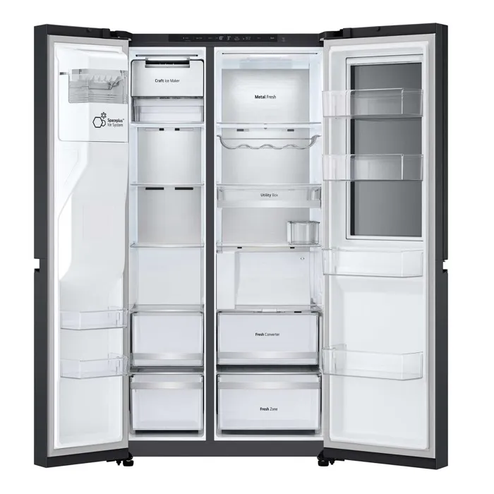 Réfrigérateur américain LG GSXE90EVDD Noir - Volume 628L - Froid ventilé - DoorCooling+ - InstaView – Image 3