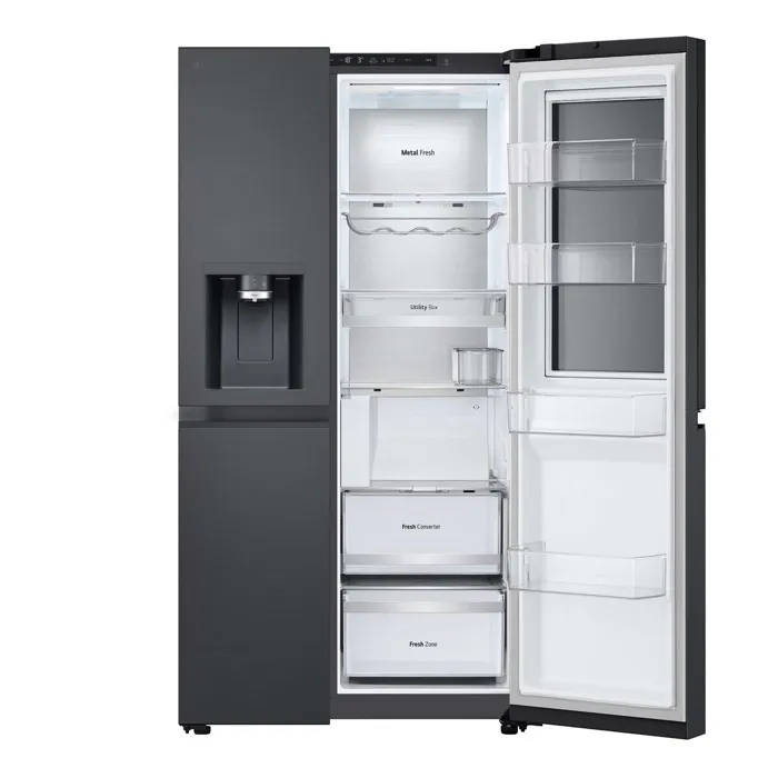 Réfrigérateur américain LG GSXE90EVDD Noir - Volume 628L - Froid ventilé - DoorCooling+ - InstaView – Image 2
