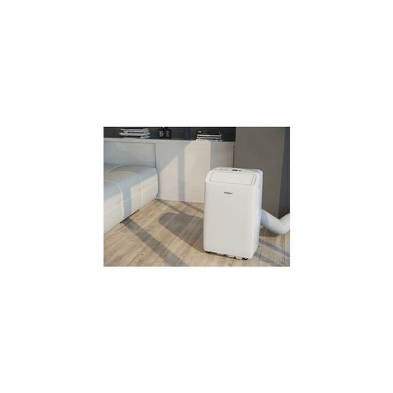 Climatiseur mobile Whirlpool PACF212HPW - WHIRLPOOL - Blanc - 3300 Watts - Electrique - Mobile – Image 5
